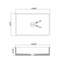 Lavabo de salle de bain rectangulaire en béton 19,68 po Topcraft, vasque de comptoir moderne