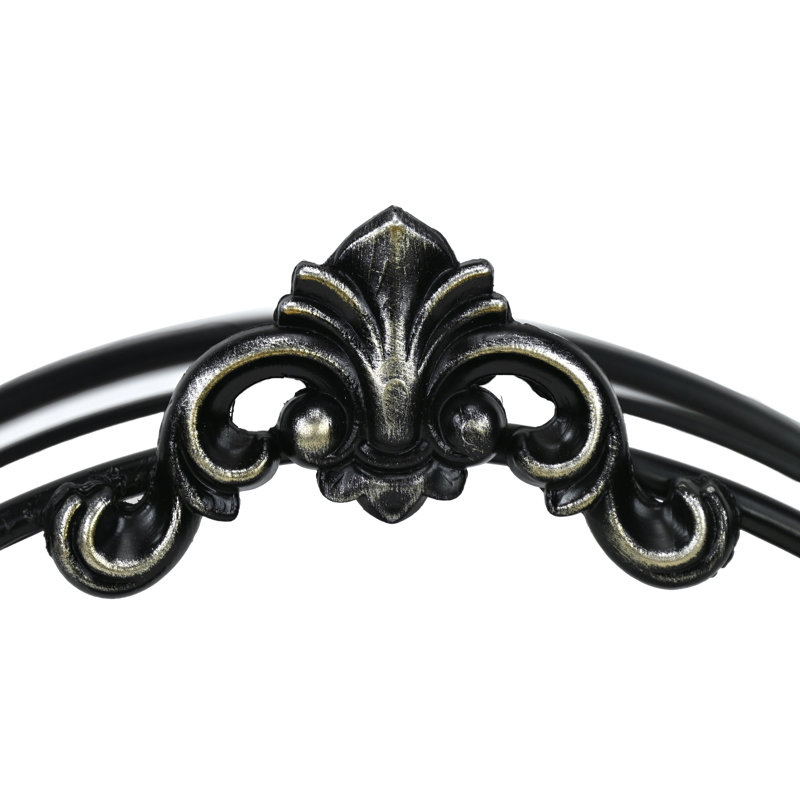 Sophronia Two Tier Vintage Style Metal Wall Shelf