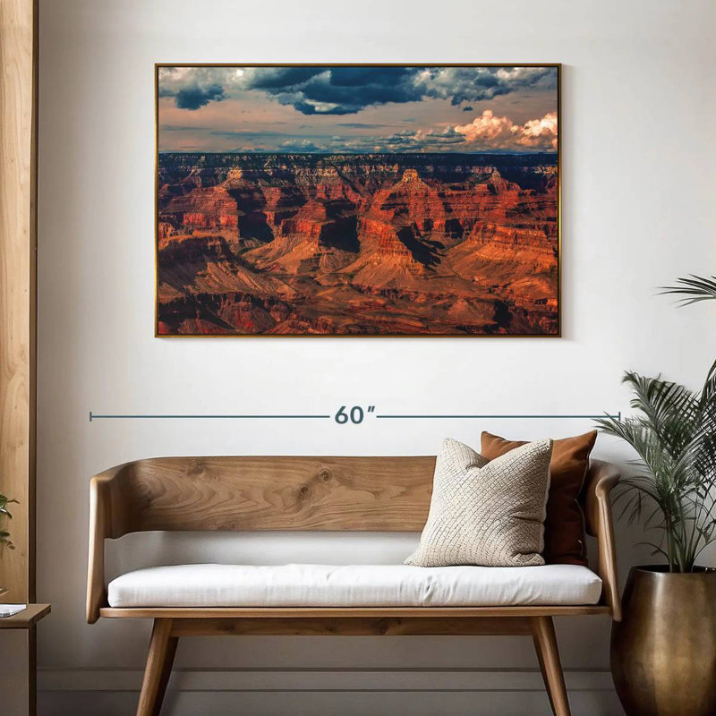 Southern Canyon, Grand Canyon, Arizona, 46 po x 31 po, Cadre flottant doré