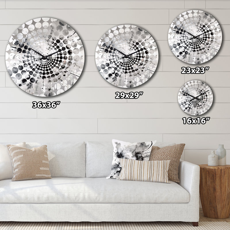 Horloge murale géométrique abstraite Haylee, Petit