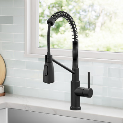 KRAUS Coda Commercial Style 2-Function Single Handle Pull Down Kitchen Faucet