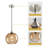 Aarunya 1 - Light Single Pendant Kitchen Island Lighting Globe Pendant Light Fixtures Modern Pendant Lighting-1163766488-1142324355