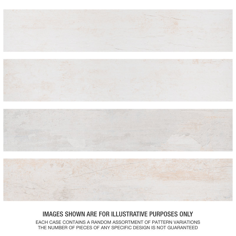Cava 6" x 32" Porcelain Wood Look Singular Floor and Wall Tile, Ribeiro