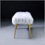 Banc avec pieds droits