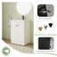 Meuble-lavabo sur pied simple 24 po avec comptoir en résine-292198562