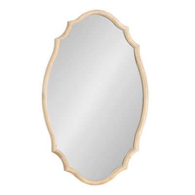 Vintage Scalloped Oval Wall Mirror