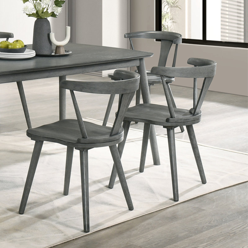 [Ensemble de 2] Chaises de ferme rustiques, chaises d'appoint en bois massif pour la cuisine et la salle à manger, assemblage facile