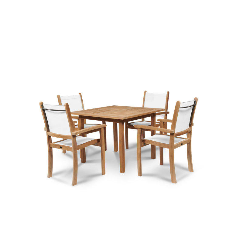 Stacking Solid Wood Dining Chair, White