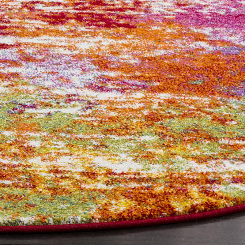 Christy Watercolor Performance Abstract Rug, Rectangle 2'7" x 5'