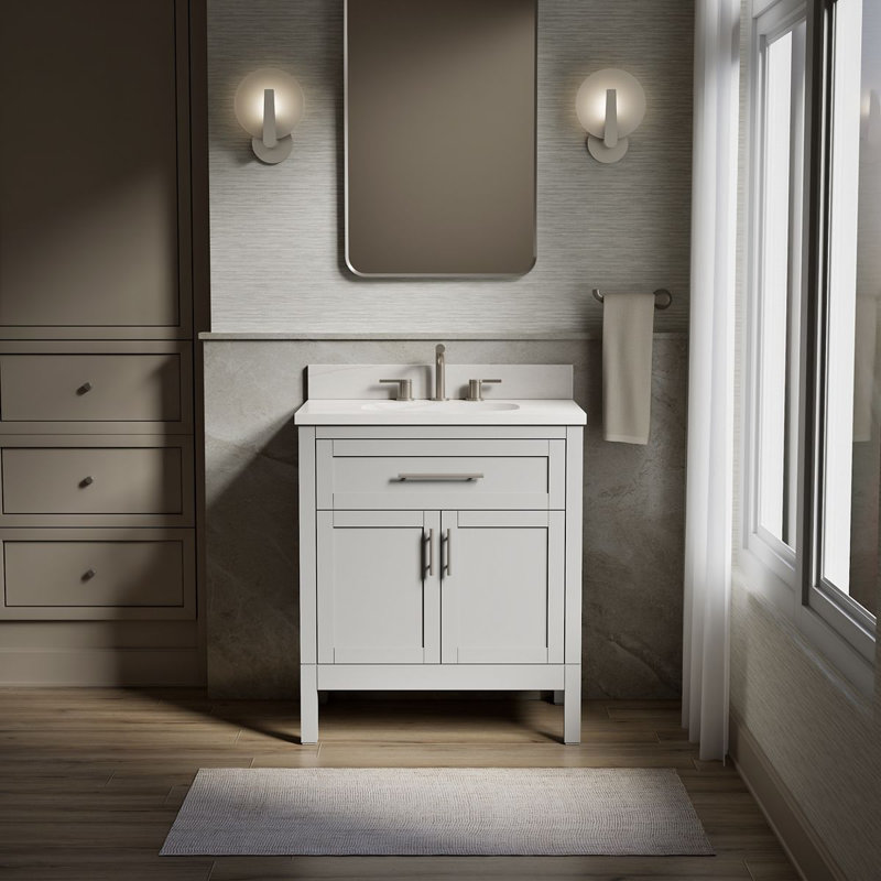 31" Single Bathroom Vanity Set, Atmos Gray, Atmos Gray, 31"