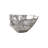 Cast Onyx Bowl, Silver Leaf, Large