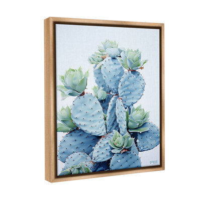 " Blooming Succulents and Cactus " Graphic Art Print