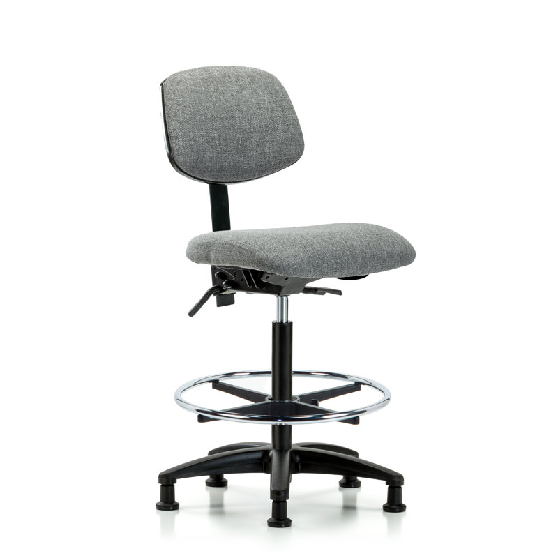 Chaise de dessin Sydni, Patins, Gris, Non inclus