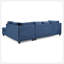 Canapé modulaire en microfibre avec dossier amovible Devin-1907063689