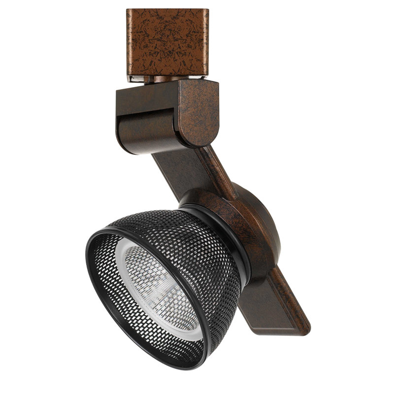 Tête de luminaire de rail del, Noir, Bronze foncé