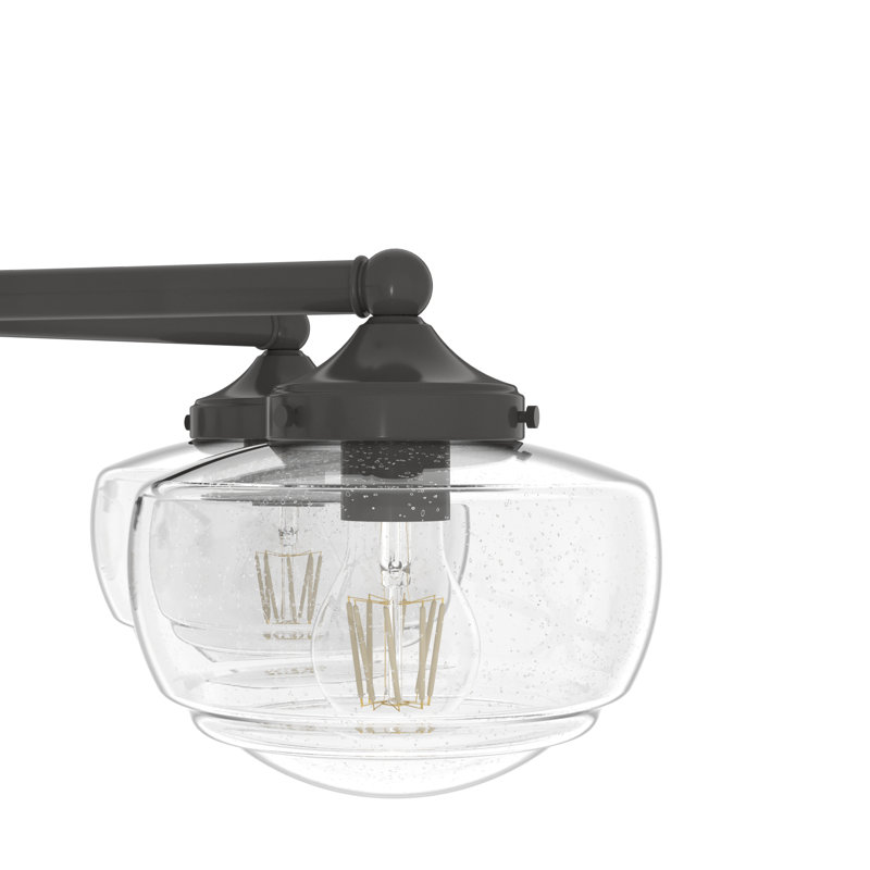 Plafonnier lustre 6 lumières Hunter Saddle Creek, Noble bronze