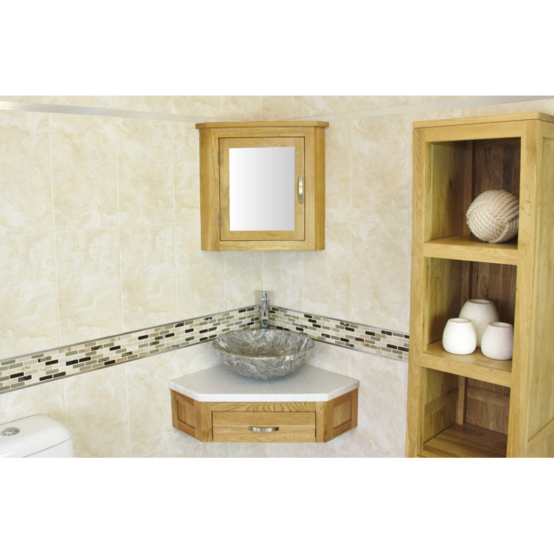 Couch 550mm Single Bathroom Vanity with Vessel St1 Basin, Grey Marble, White Marble