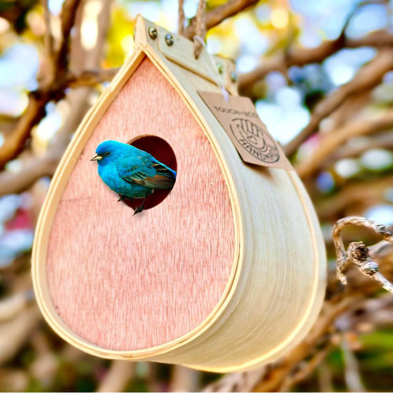 7'' H x 5'' W x 4'' D Hanging Weather Resistant Birdhouse