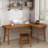 Rosewood L-Shaped Solid Wood desks-108070915-108070914