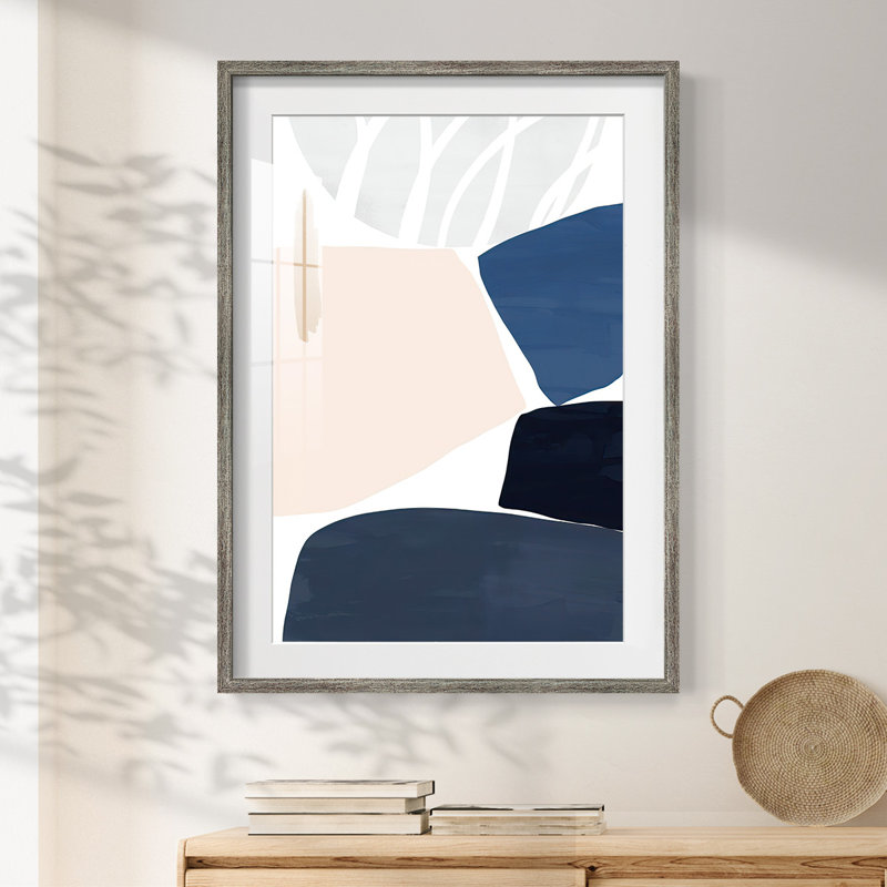 DenimAndSandIIPremiumGalleryWrappedCanvas-Framed Print, 25.5'' H x 17.5'' W, Distressed