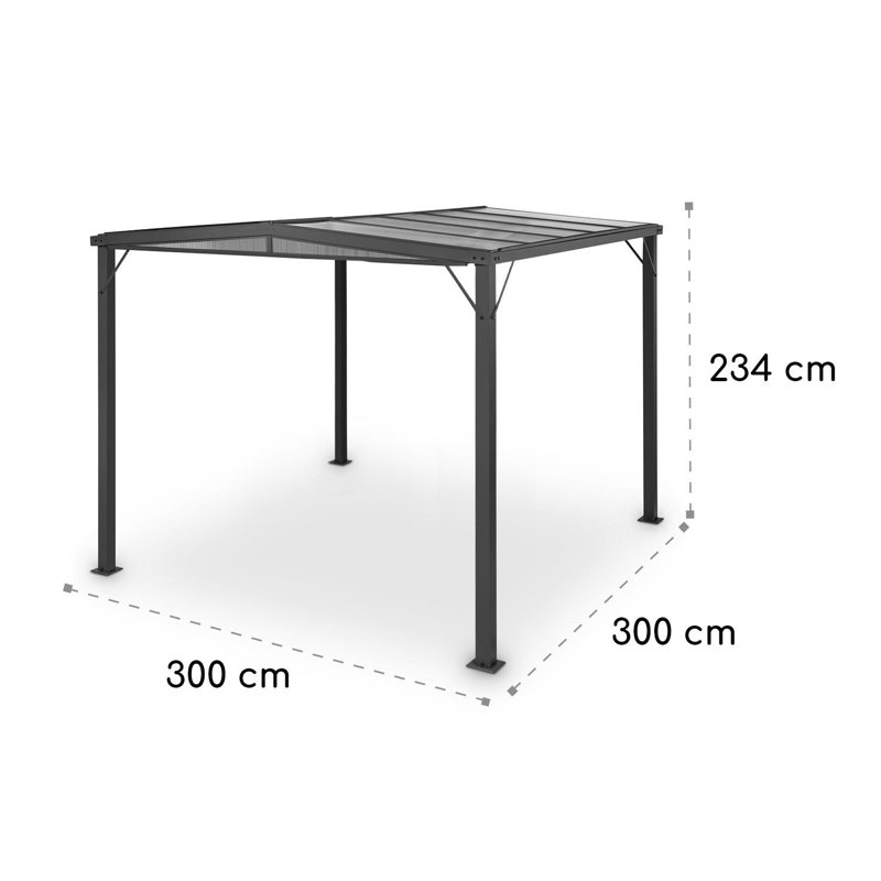 Pantheon Sky Flat 2.34m x 3m x 3m Aluminum Pergola