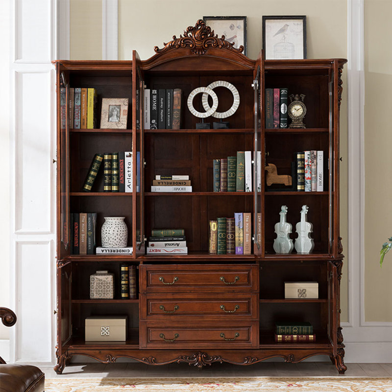 Bibliothèque classique de style américain