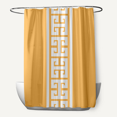  Polyester Key Stripe Stripe Single Shower Curtain