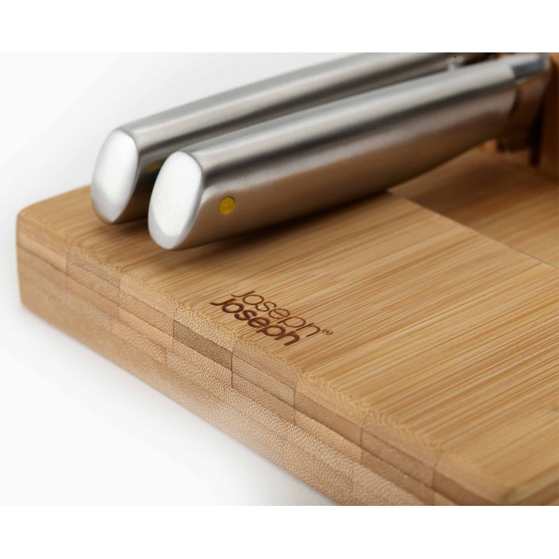 Joseph Joseph DrawerStore Large Bamboo 2-tier Knife Organizer