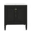Meuble-lavabo minimaliste de 30 po avec lavabo - conçu avec deux portes et une tablette intégrée-1011348715