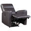 Fauteuil inclinable électrique brun avec accoudoirs carrés