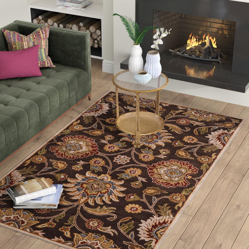 Camden Hand-Tufted Wool Oriental Area Rug, Square 8'