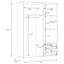 Mokkaro Manufactured Wood Wardrobe-111362253