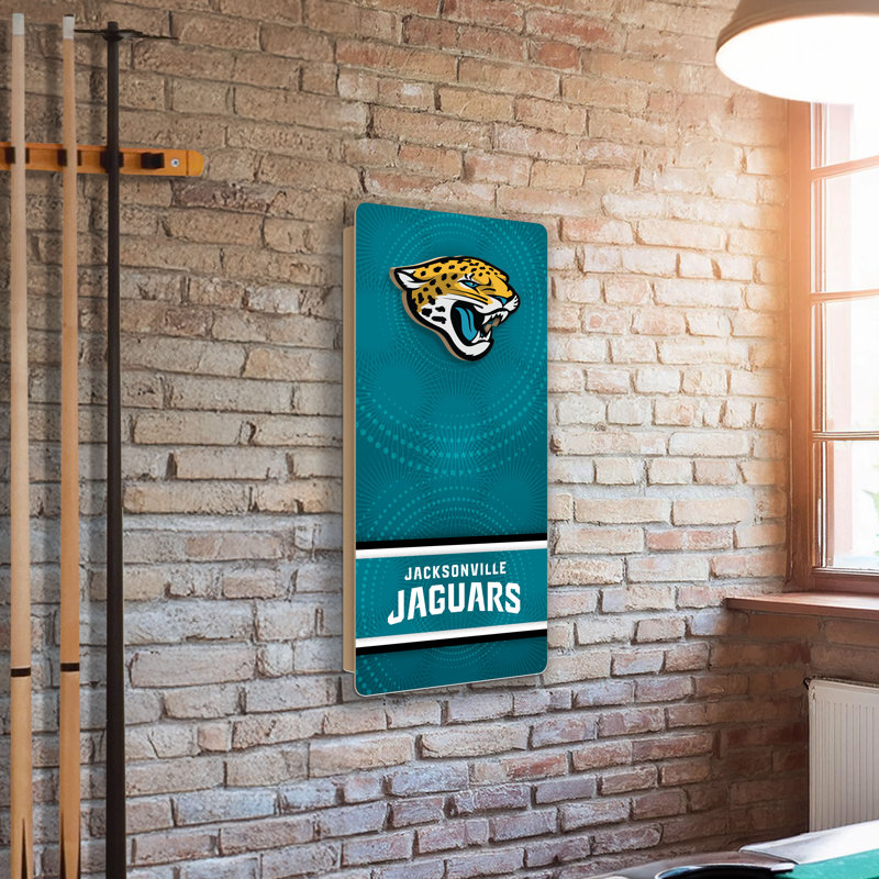 Mini-cornhole mural Jacksonville Jaguars