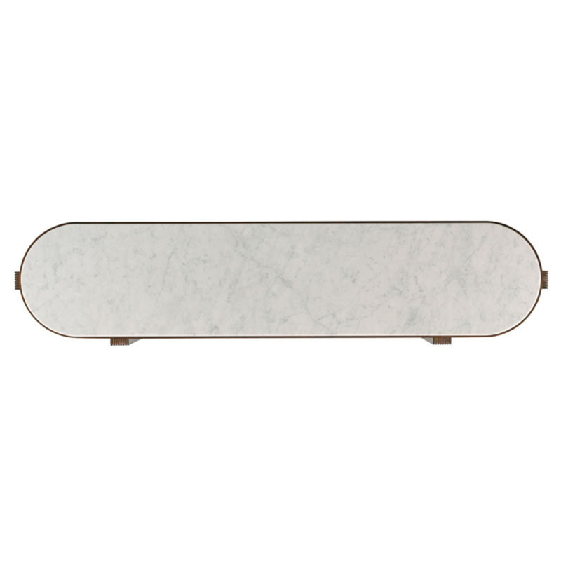 Powderhorn 70.5'' W Marble Console Table
