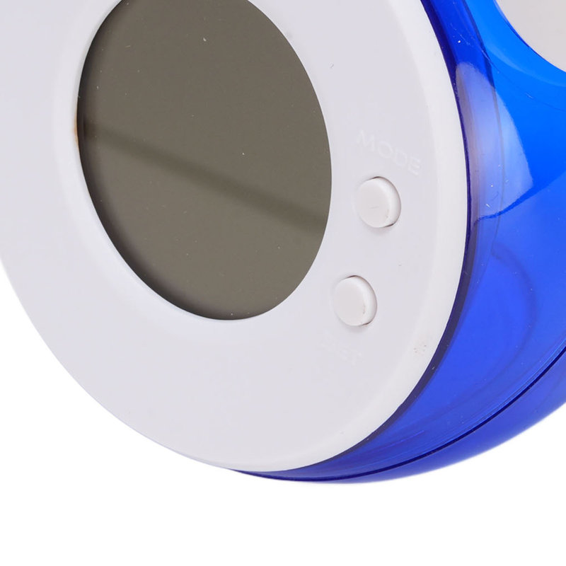 Réveil numérique DEL à eau, silencieux et économe en énergie, type 2, pour table de chevet ou chambre à coucher., Blue