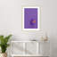 «Lavender Pansy» par Incado, impression sur bois encadrée-101166359