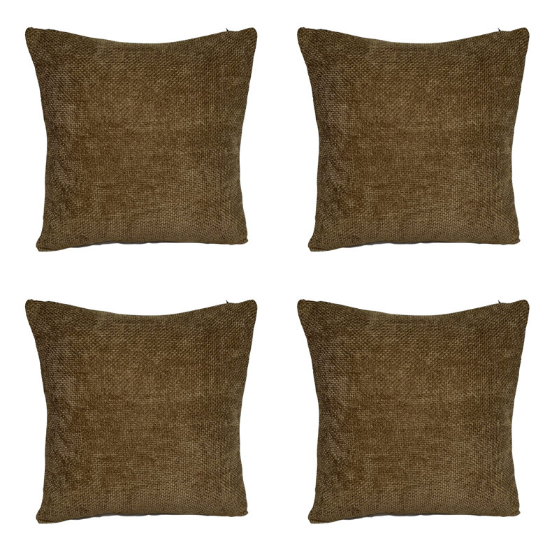 Square Cushion Cover, Brown
