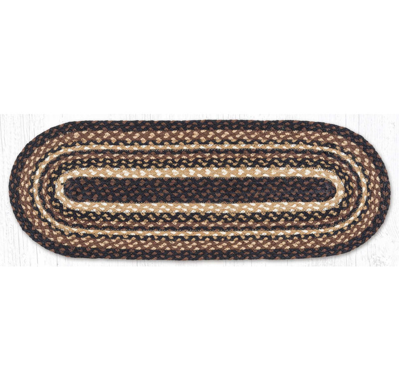  Mocha/Frappuccino Jute Table Runner 36" H, Mocha/Frappuccino