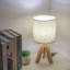 Petite lampe de table de chevet - Lampe de table de chevet en bois ...