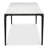 Dakor Rectangular Marble Top with Iron Base Dining Table