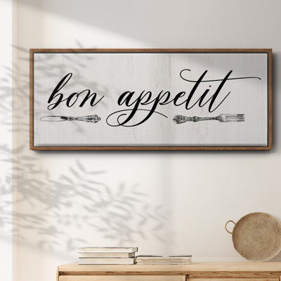 Bon Appetit- Framed Canvas