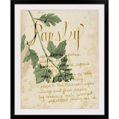 «Herb Study V» Grace Popp, reproduction d'art