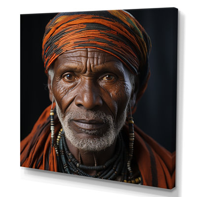 " Ebony Tribal Chief Portrait "