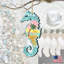 5'' Handmade Wood Hanging Figurine Ornament