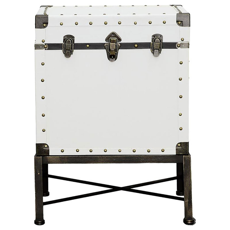 Armoire décorative de style coffre et bronze
