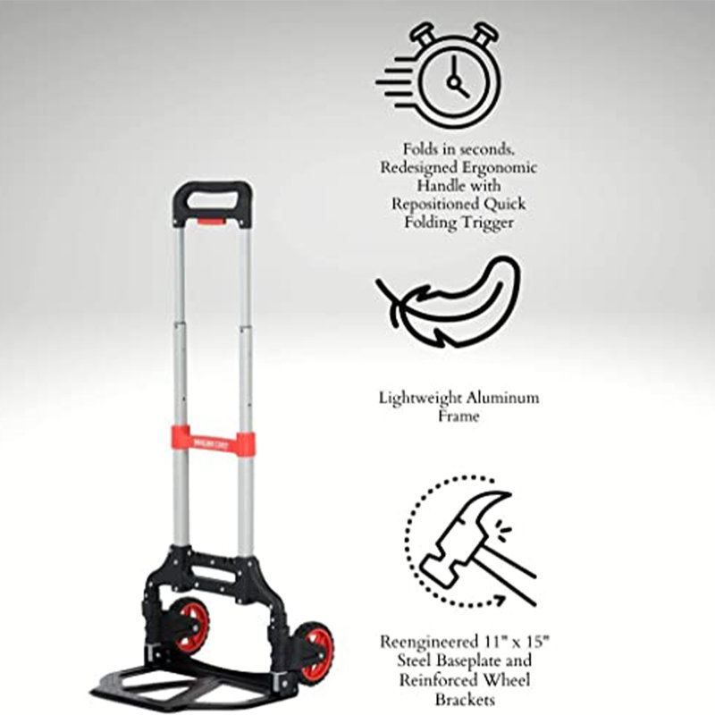 150 Lb. Capacity Foldable Hand Truck Dolly