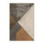 Tapis industriel doux et moelleux beige à motif abstrait Ealey-891525709