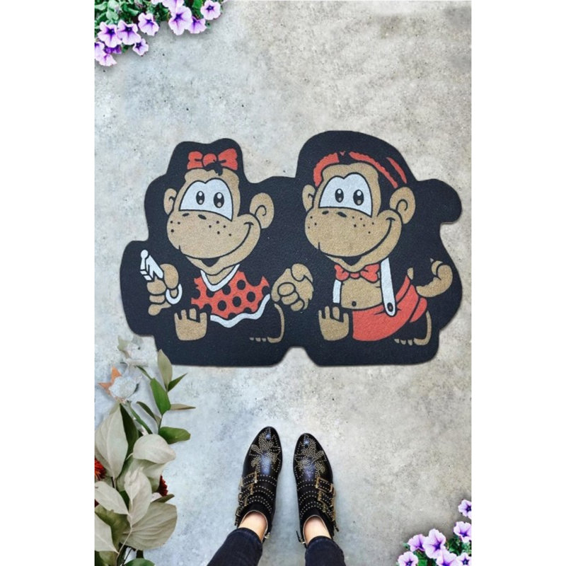 Tapis de porte d'extérieur antidérapant Halvorsen 24 po x 16 po