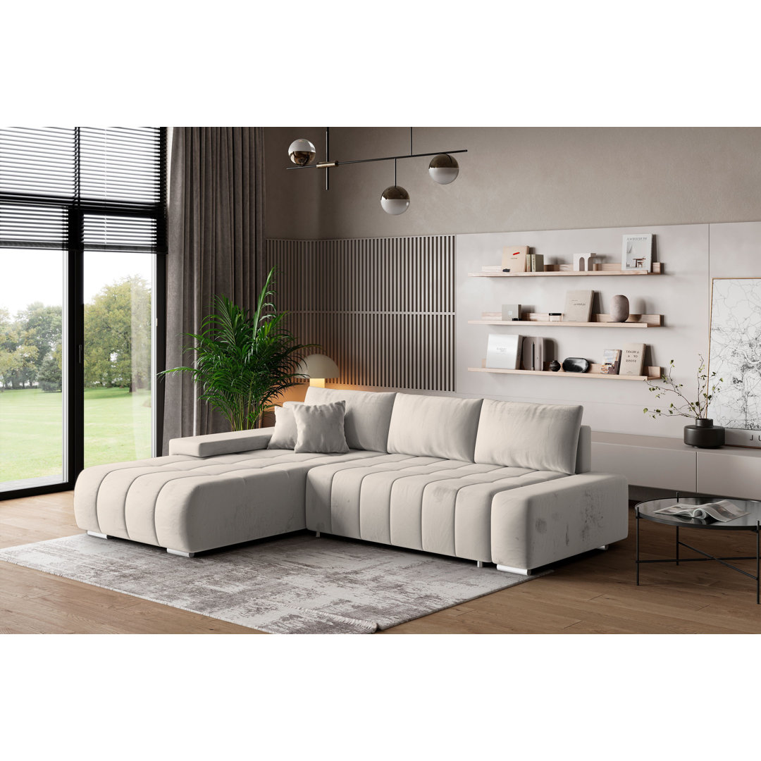 Ecksofa Berthoud mit Bettfunktion