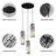 Luminaire suspendu cylindrique à 3 lumières à intensité variable avec accents de cristal-2121709321-2094169922